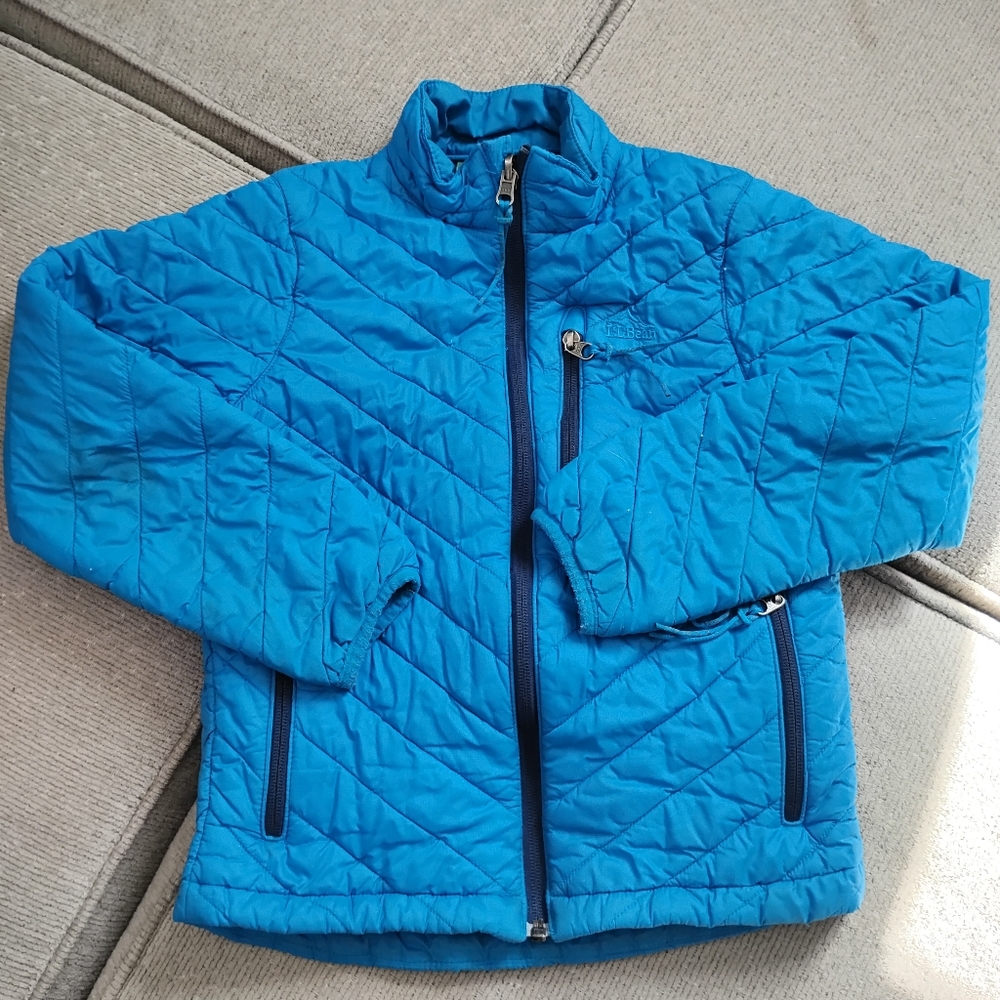 Boy's Lightweight L.L.Bean Jacket, Insulated Spring Jacket, Blue